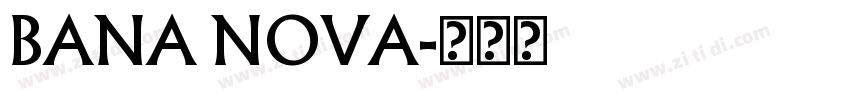 BANA NOVA字体转换